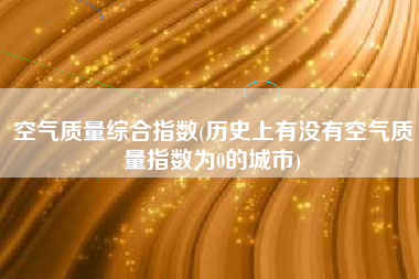 空气质量综合指数(历史上有没有空气质量指数为0的城市)