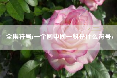 全集符号(一个圆中间一斜是什么符号)