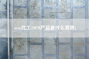 oem代工(OEM产品是什么意思)