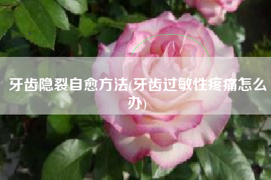 牙齿隐裂自愈方法(牙齿过敏性疼痛怎么办)