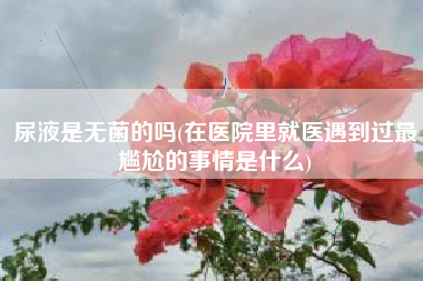 尿液是无菌的吗(在医院里就医遇到过最尴尬的事情是什么)