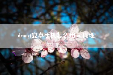 drony(安卓手机怎么用pac代理)