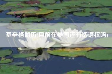 基辛格简历(目前在美国还有话语权吗)