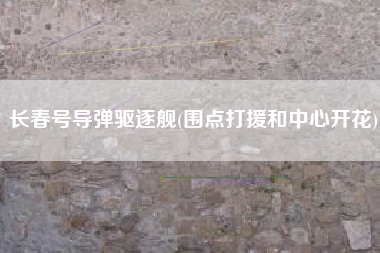 长春号导弹驱逐舰(围点打援和中心开花)