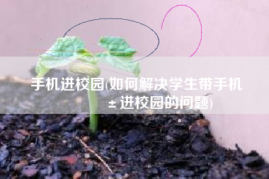 手机进校园(如何解决学生带手机?进校园的问题)