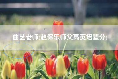 曲艺老师(赵保乐师父高英培辈分)