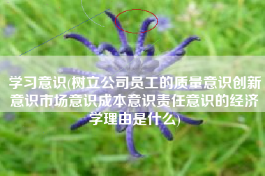 学习意识(树立公司员工的质量意识创新意识市场意识成本意识责任意识的经济学理由是什么)