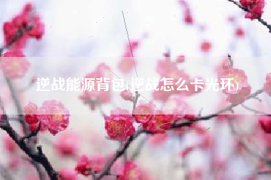 逆战能源背包(逆战怎么卡光环)