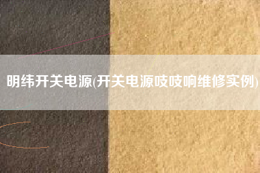 明纬开关电源(开关电源吱吱响维修实例)