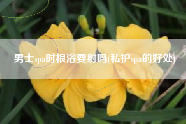 男士spa时根浴要射吗(私护spa的好处)