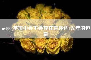 uy000(宇宙中会不会存在直径达1光年的恒星)