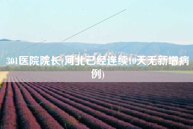 301医院院长(河北已经连续10天无新增病例)