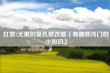 红警2尤里的复仇修改器（有哪些冷门的小知识）