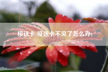 接送卡(接送卡不见了怎么办)