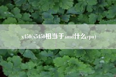 x450(x5450相当于amd什么cpu)