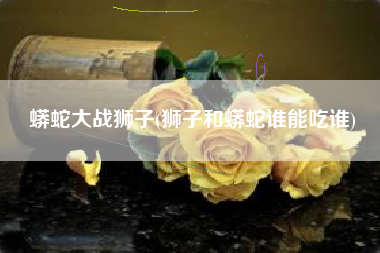 蟒蛇大战狮子(狮子和蟒蛇谁能吃谁)