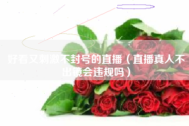 好看又刺激不封号的直播（直播真人不出镜会违规吗）