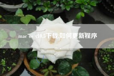 mac os x10.5下载,如何更新程序