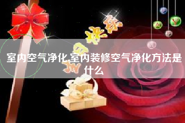 室内空气净化,室内装修空气净化方法是什么