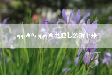 oppo909,oppo909t电池怎么拆下来