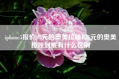 iphone5报价,95元的奥美拉唑和5元的奥美拉唑到底有什么区别