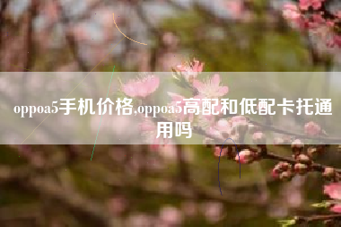 oppoa5手机价格,oppoa5高配和低配卡托通用吗