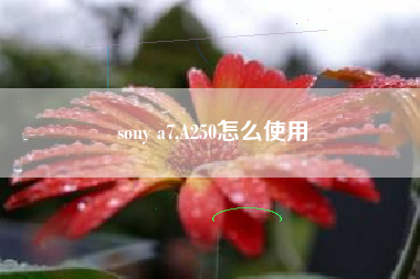 sony a7,A250怎么使用