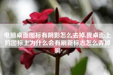 电脑桌面图标有阴影怎么去掉,我桌面上的图标上为什么会有刷新标志怎么弄掉啊