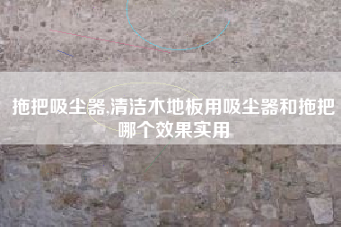 拖把吸尘器,清洁木地板用吸尘器和拖把哪个效果实用