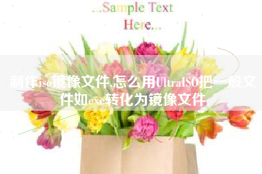 制作iso镜像文件,怎么用UltraISO把一般文件如exe转化为镜像文件