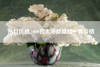 吊灯价格,1000瓦太阳能路灯一套价格
