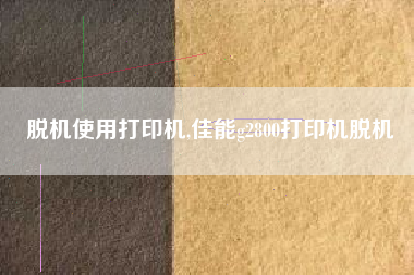 脱机使用打印机,佳能g2800打印机脱机