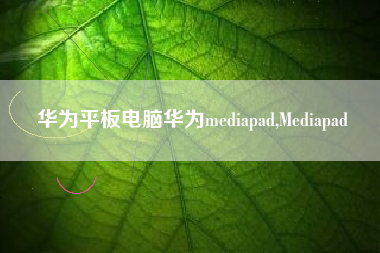 华为平板电脑华为mediapad,Mediapad