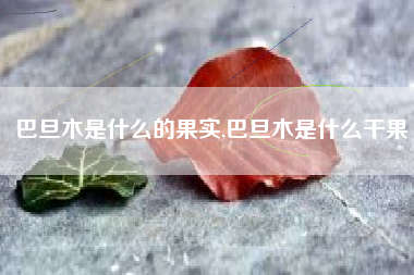 巴旦木是什么的果实,巴旦木是什么干果