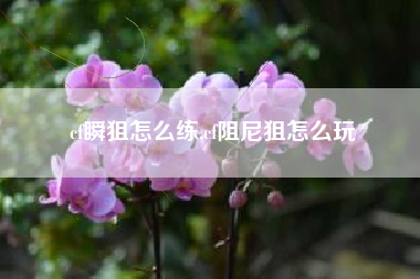 cf瞬狙怎么练,cf阻尼狙怎么玩