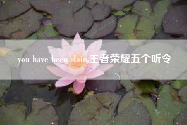 you have been slain,王者荣耀五个听令