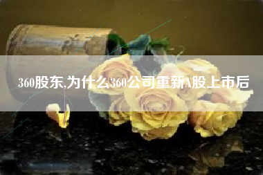 360股东,为什么360公司重新A股上市后