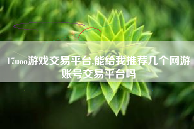 17uoo游戏交易平台,能给我推荐几个网游账号交易平台吗