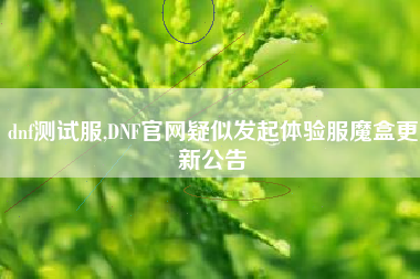dnf测试服,DNF官网疑似发起体验服魔盒更新公告