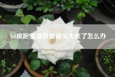 lol视距,英雄联盟镜头太低了怎么办