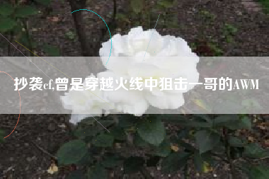 抄袭cf,曾是穿越火线中狙击一哥的AWM