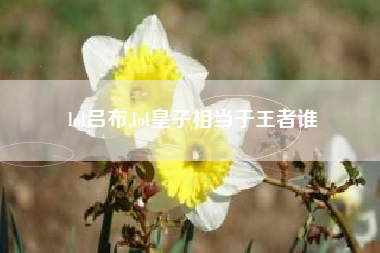 lol吕布,lol皇子相当于王者谁