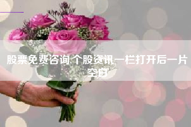 股票免费咨询,个股资讯一栏打开后一片空白