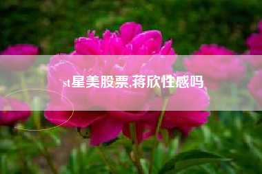 st星美股票,蒋欣性感吗