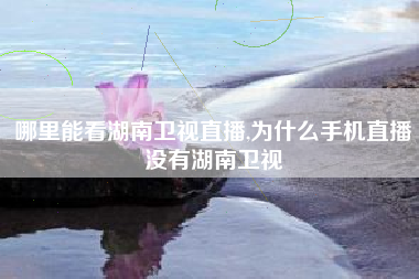 哪里能看湖南卫视直播,为什么手机直播没有湖南卫视