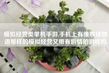 模拟经营类单机手游,手机上有像牧场物语那样的模拟经营又带有剧情的游戏吗