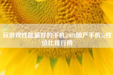 玩游戏性能最好的手机,2021国产手机5g性价比排行榜